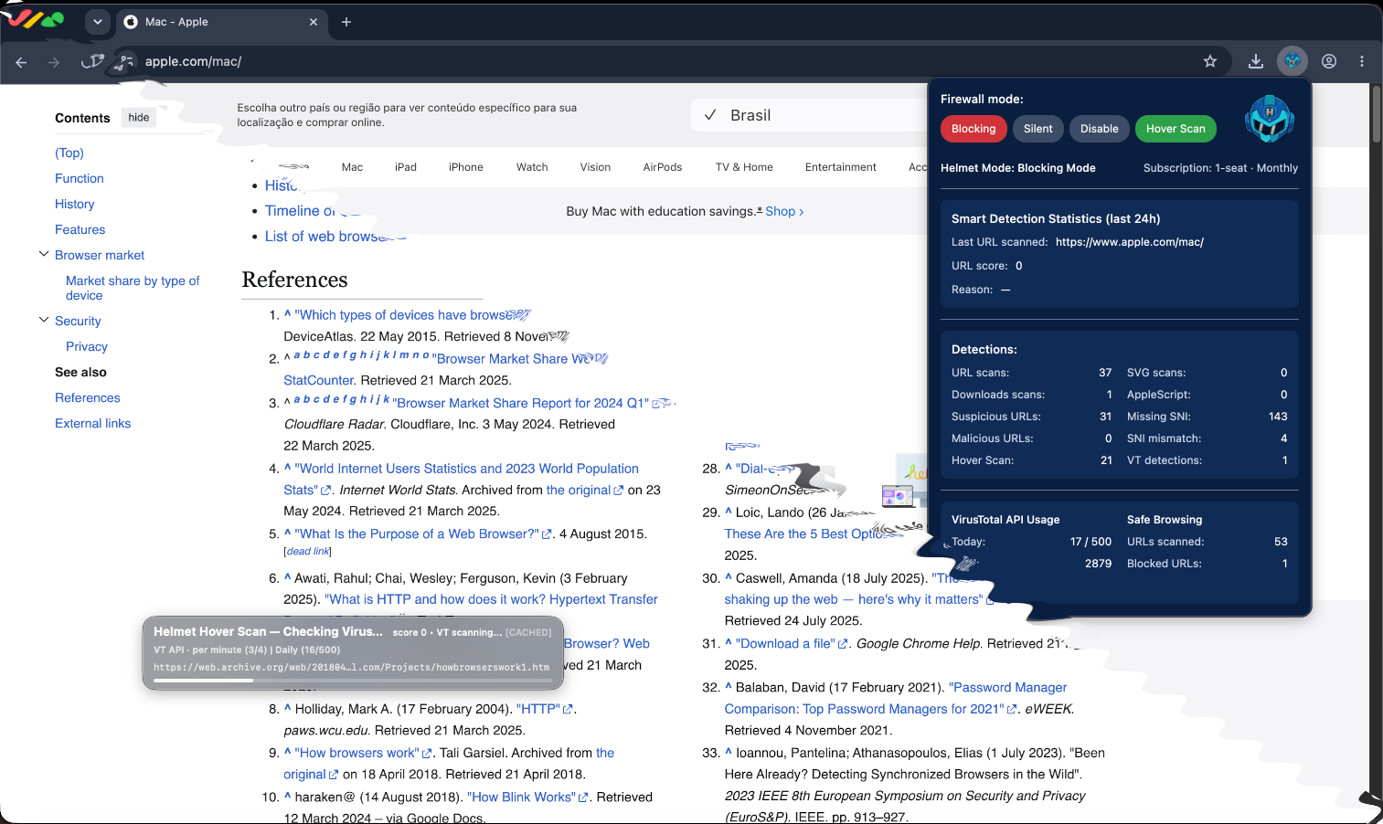 Helmet Browser screenshots